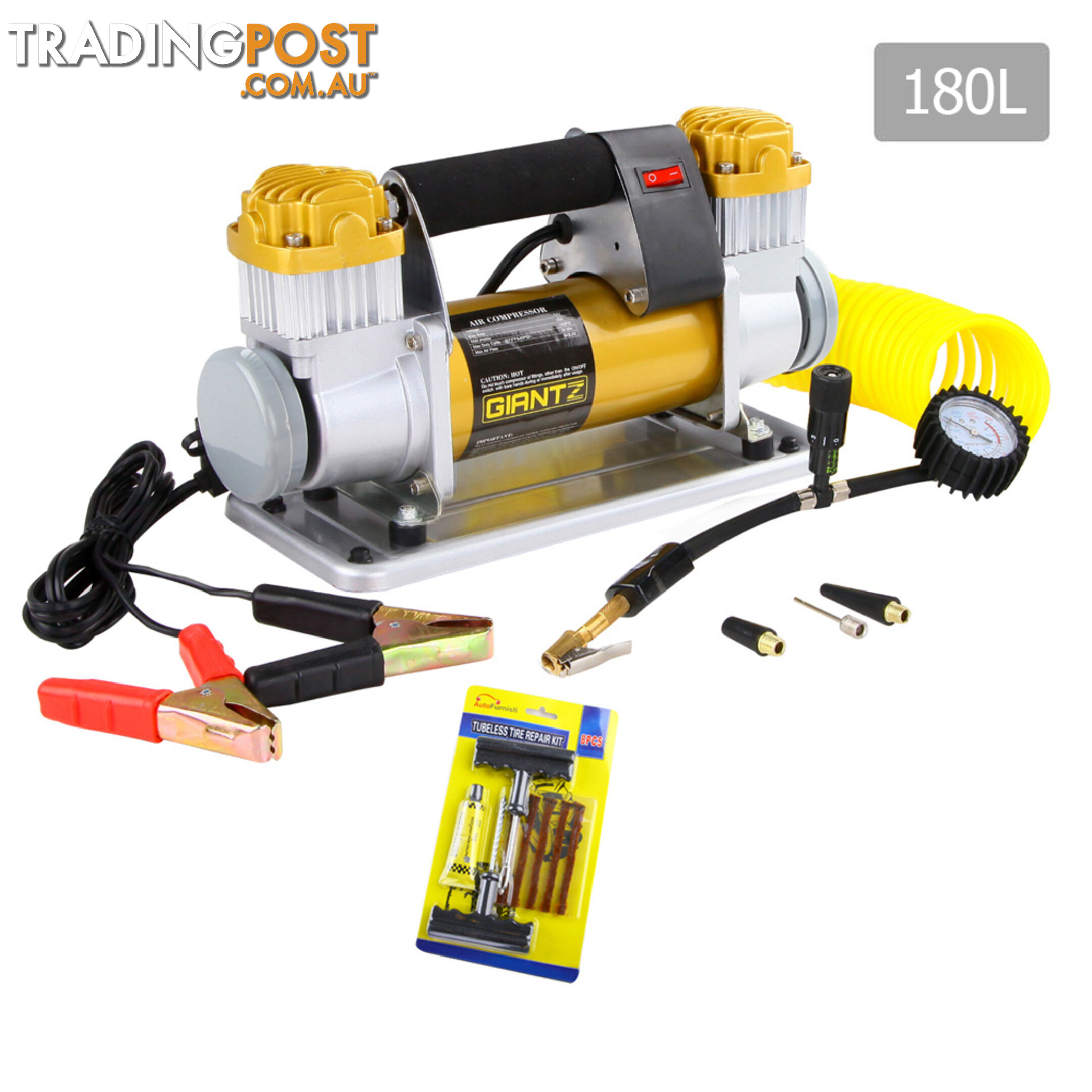 Heavy Duty Portable Air Compressor 12V 180L/Min