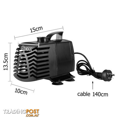 3000LPH Aquarium Fountain Pond Submersible Water Pump