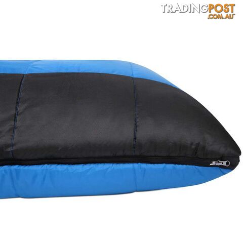 Camping Envelope Sleeping Double Bag Blue Black