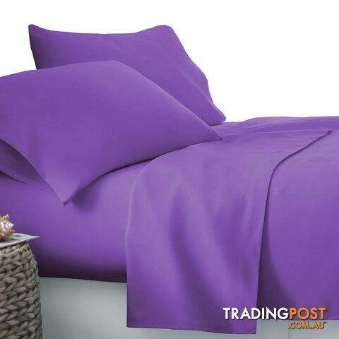 4 Piece Microfibre Sheet Set Queen _ÑÐ Purple - photo 3 of 4