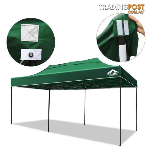 INSTAHUT 3X6 Pop Up Gazebo _ÑÐ Green