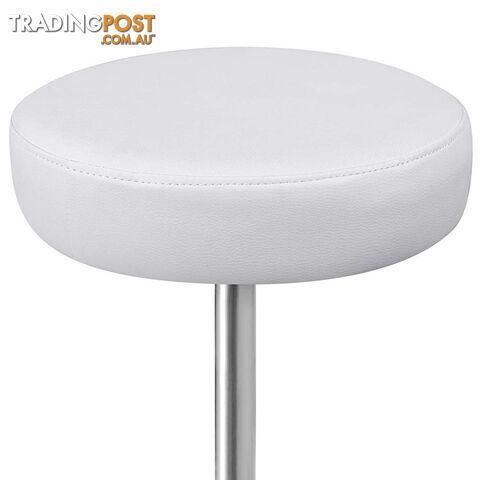 Round PU Swivel Salon Stool White - photo 3 of 7