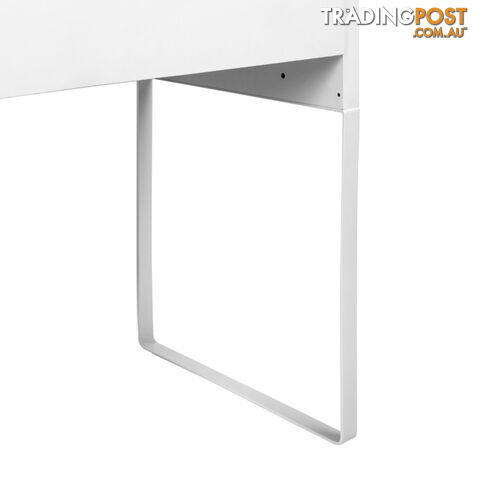 Office Study Computer Desk Cabinet White