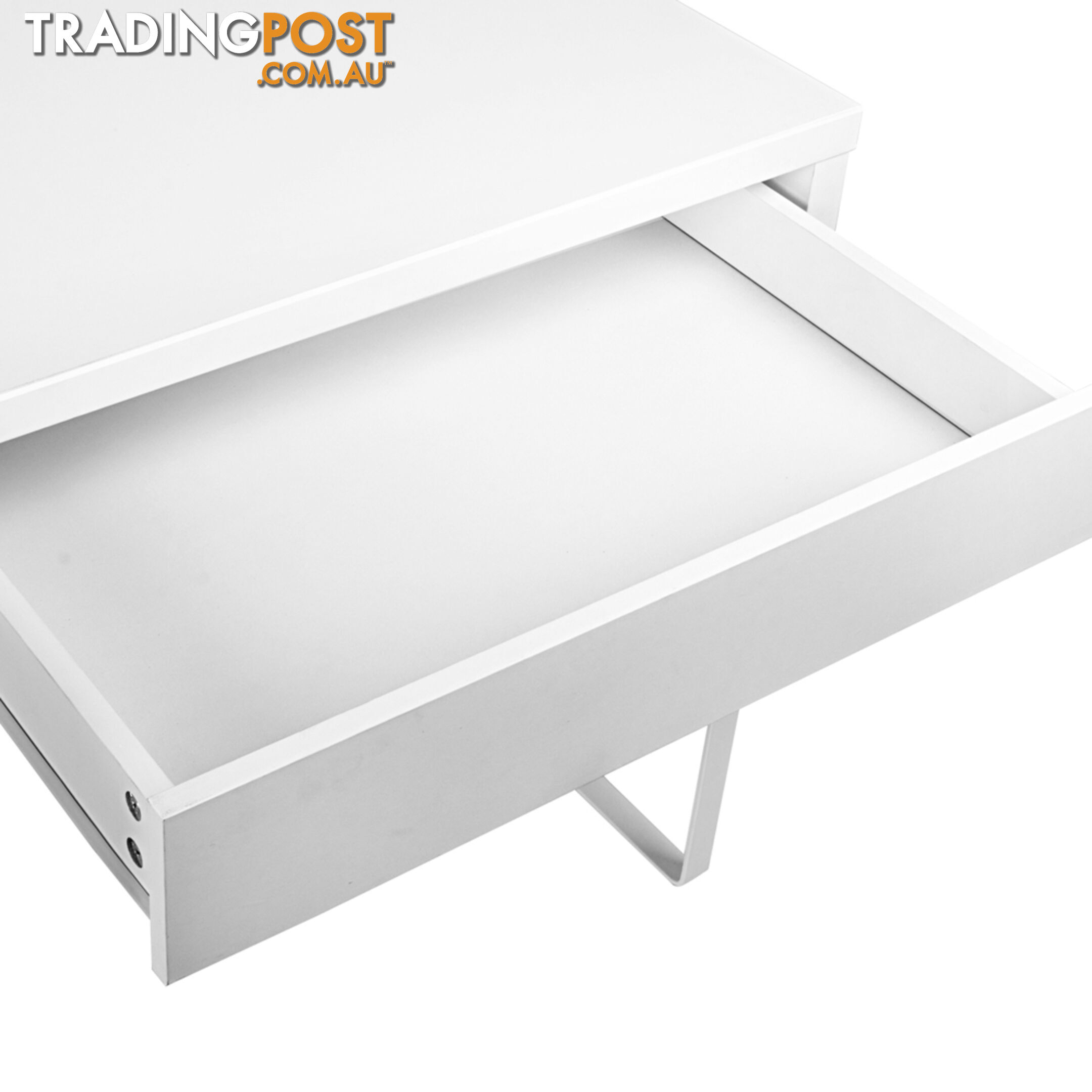 Office Study Computer Desk Cabinet White