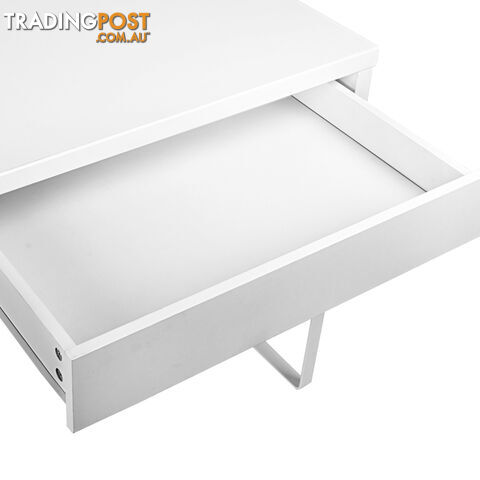 Office Study Computer Desk Cabinet White