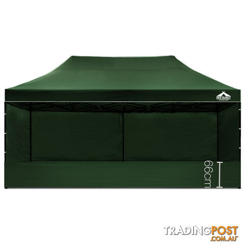 3x6 Pop Up Gazebo Hut with Sandbags Green - photo 4 of 12
