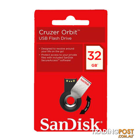 SanDisk Cruzer Orbit CZ58 32GB USB Flash Drive
