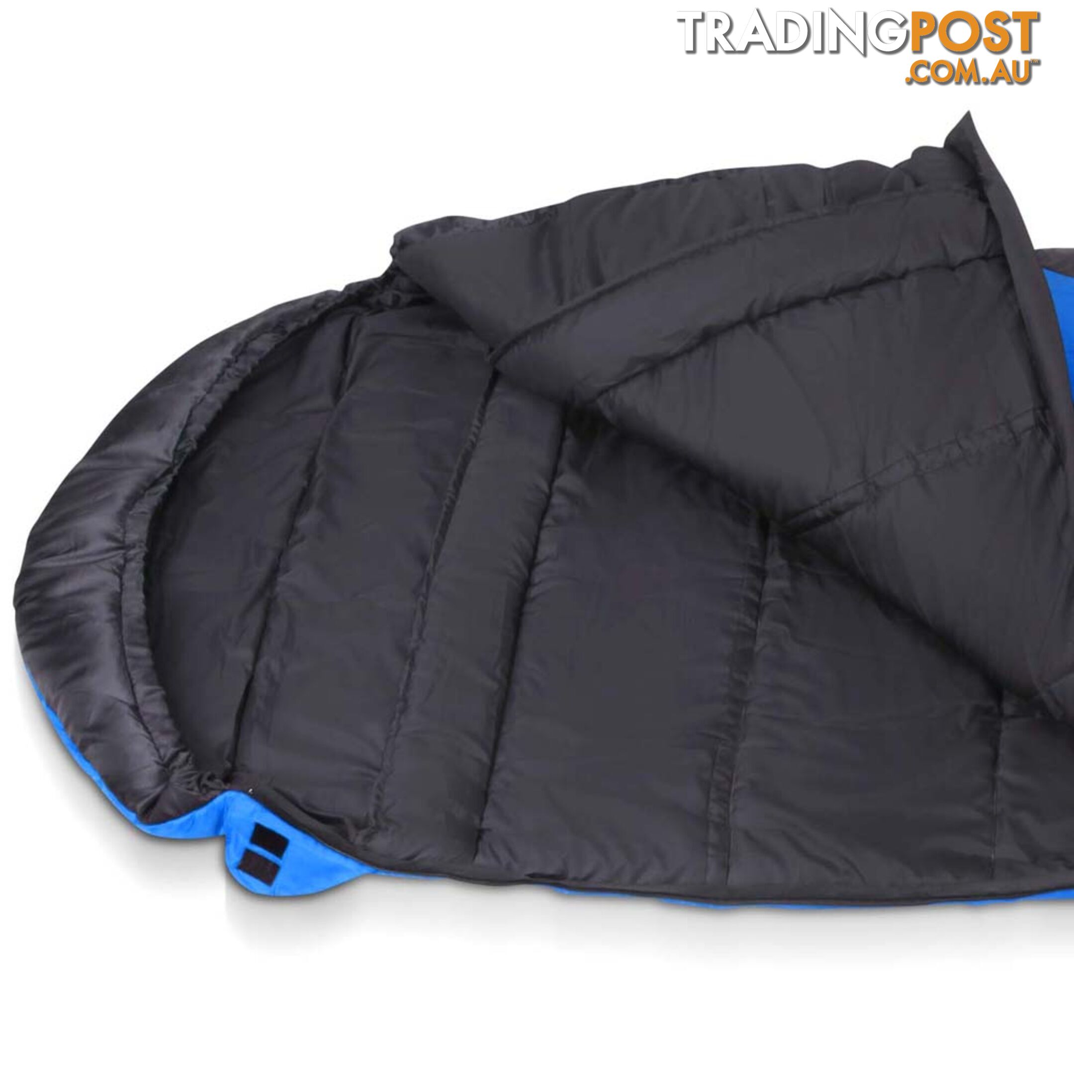 Camping Envelope Sleeping Bag Single Blue Black