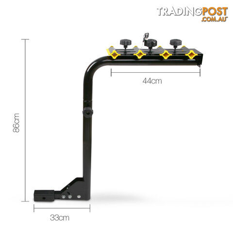 Bicycle Bike Carrier Rack w/ Lock Black