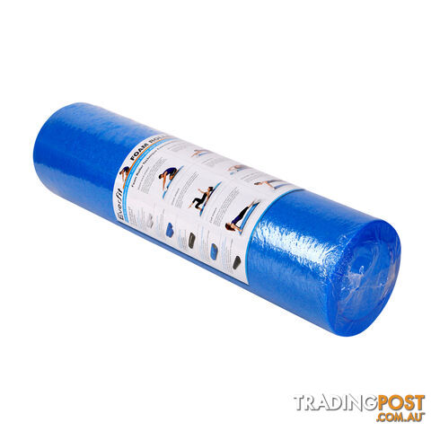 Yoga Gym Pilates EPE Stick Foam Roller Blue 45 x 15cm