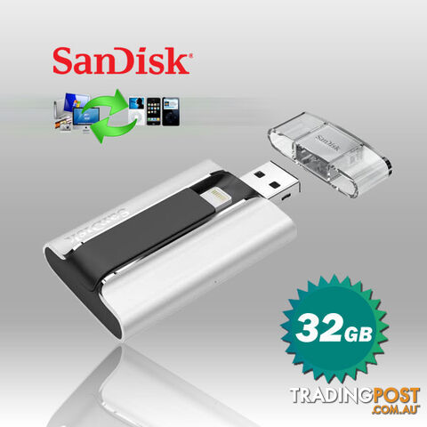 SanDisk 32GB iXpand USB 2.0 Lightning Connectors For iPhone iPad