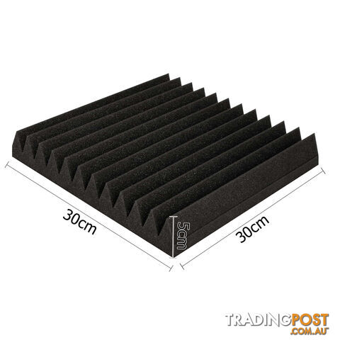 Set of 20 Studio Wedge Acoustic Foam Black 30 x 30cm - photo 2 of 8