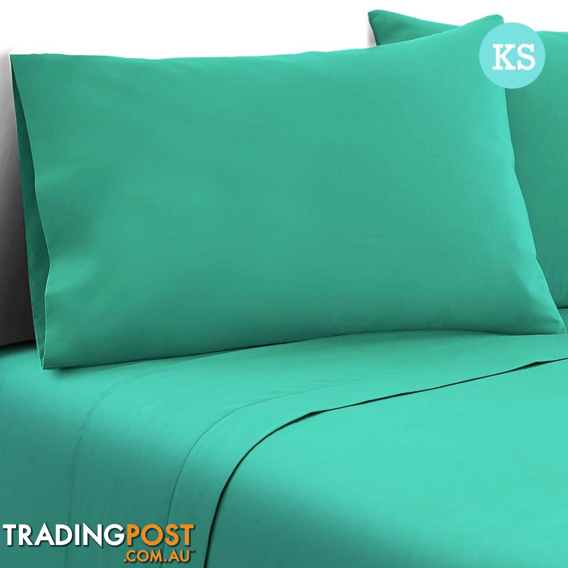 3 Piece Microfibre Sheet Set King Single_ÑÐ Aqua