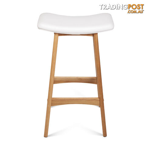 Set of 2 High Seat Barstools White