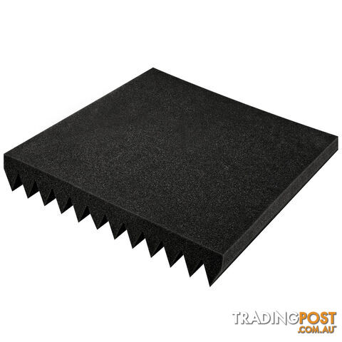 12 Teeth Wedge 30 x 30cm Acoustic Foam Panels x 40