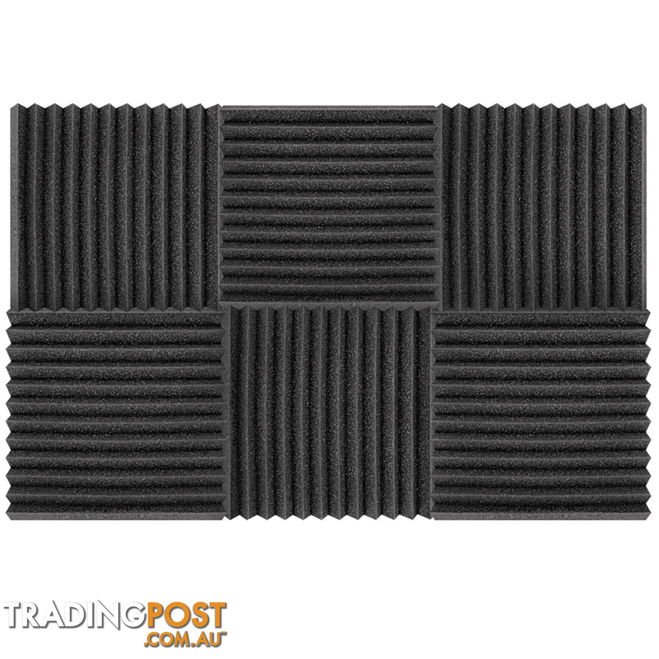 12 Teeth Wedge 30 x 30cm Acoustic Foam Panels x 40