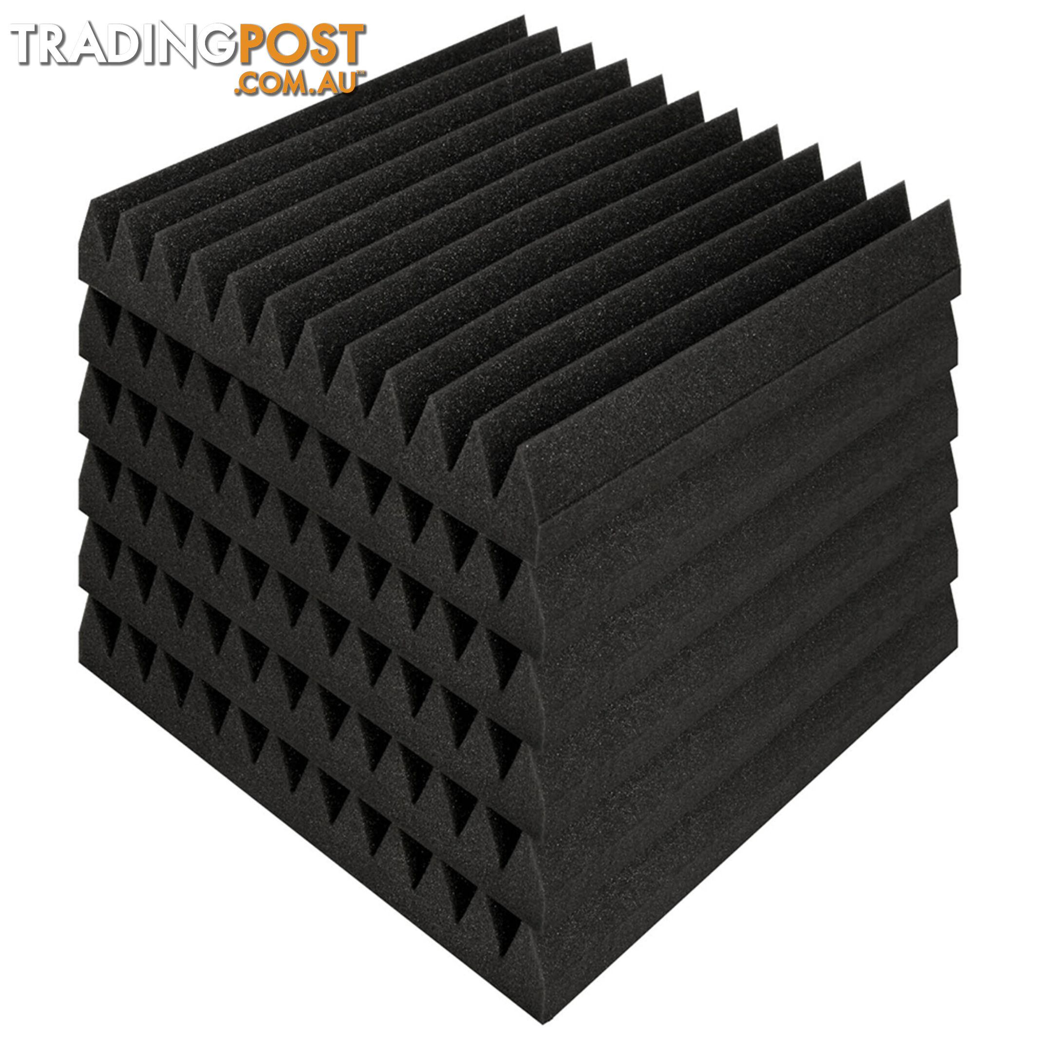 12 Teeth Wedge 30 x 30cm Acoustic Foam Panels x 40