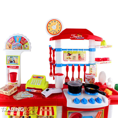 Kitchen Supermarket Pretend Play Set Red White - photo 5 of 8