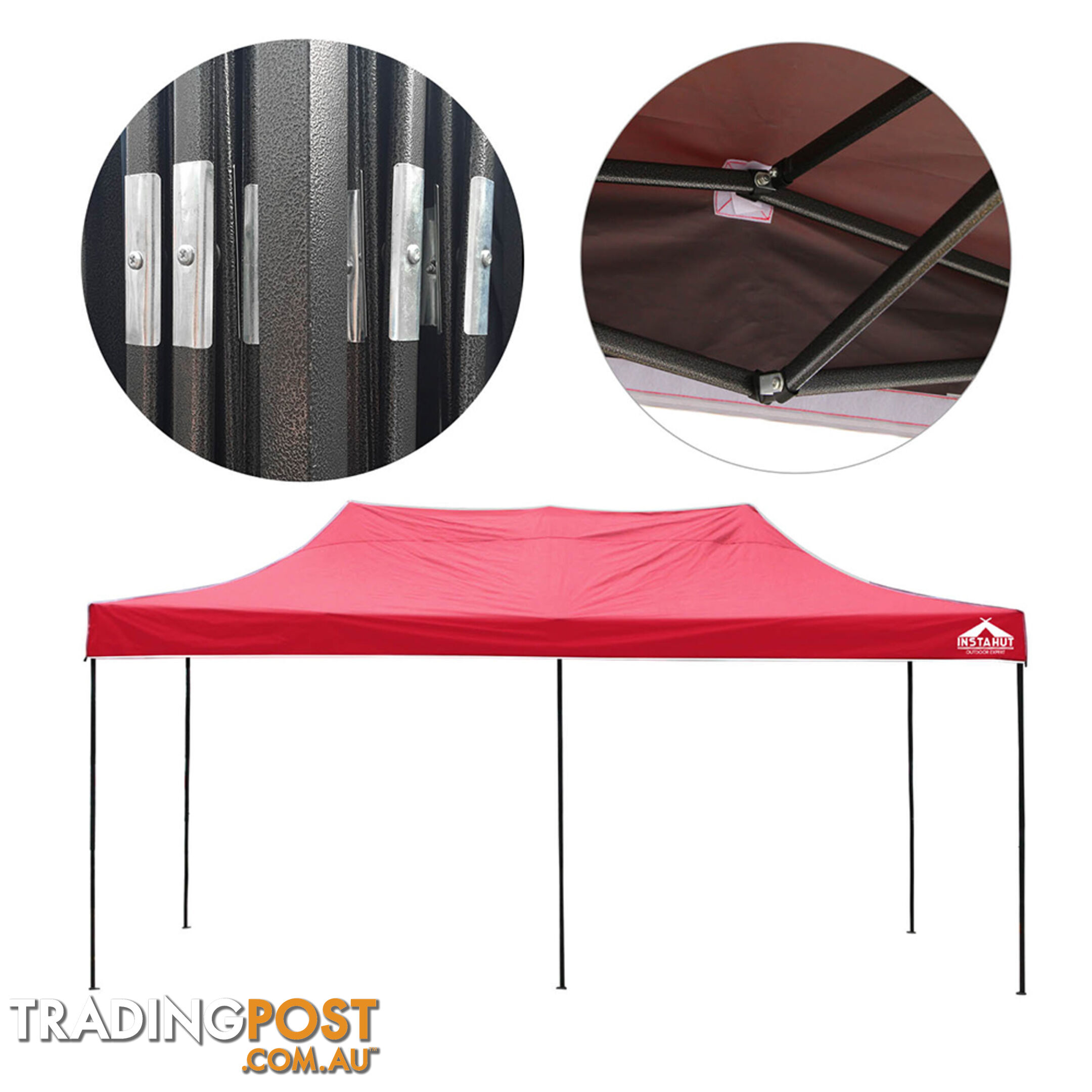 3m x 6m Pop-up Garden Outdoor Gazebo Red