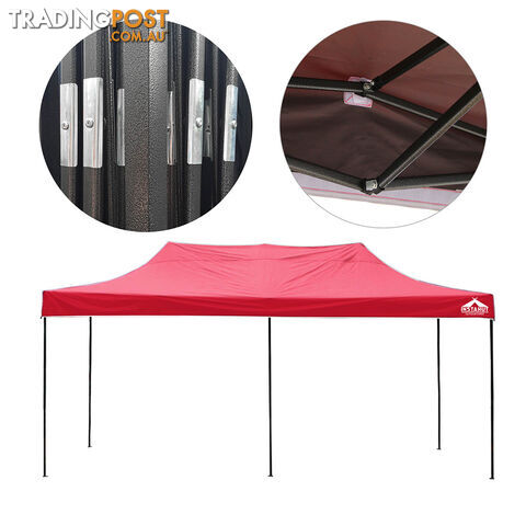 3m x 6m Pop-up Garden Outdoor Gazebo Red