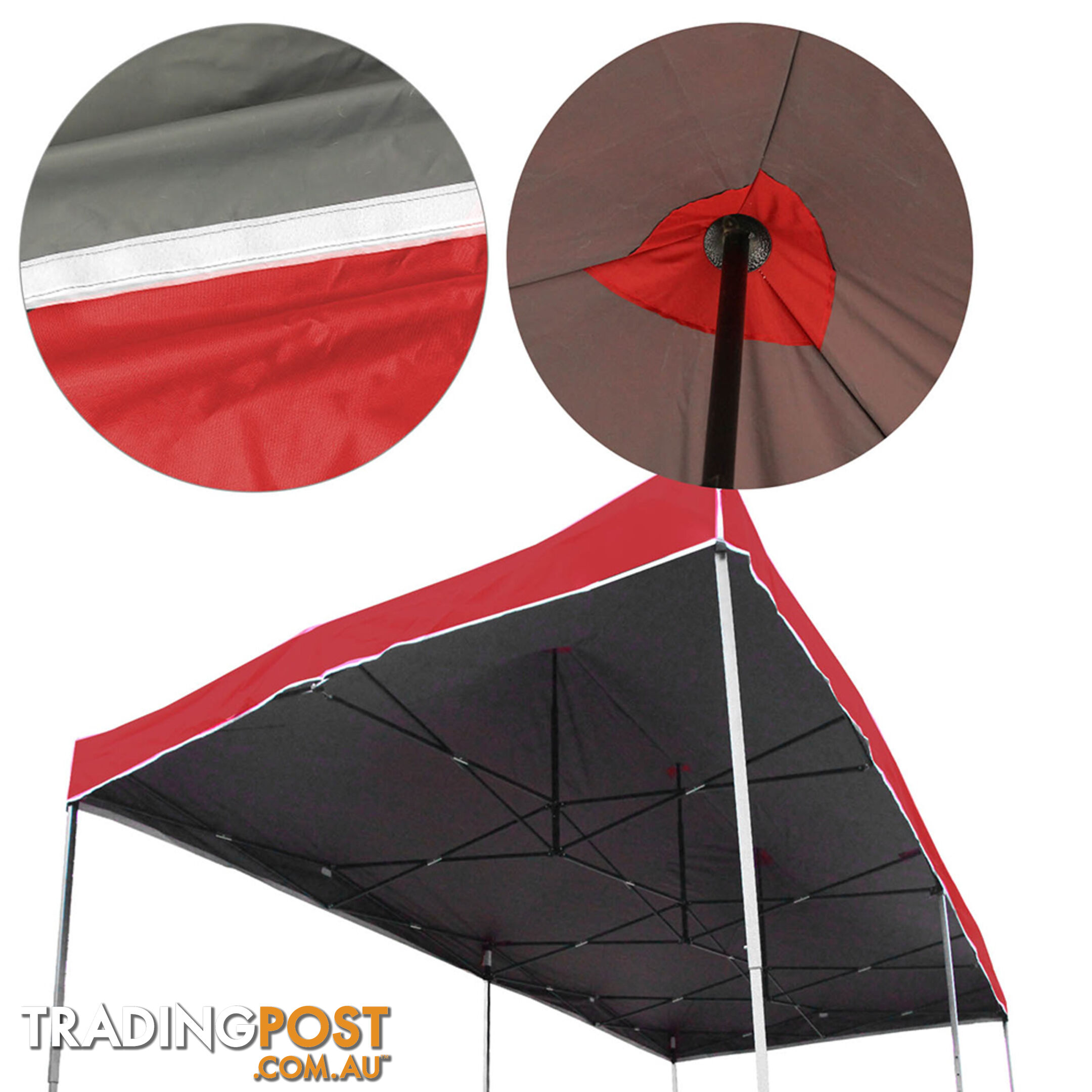 3m x 6m Pop-up Garden Outdoor Gazebo Red