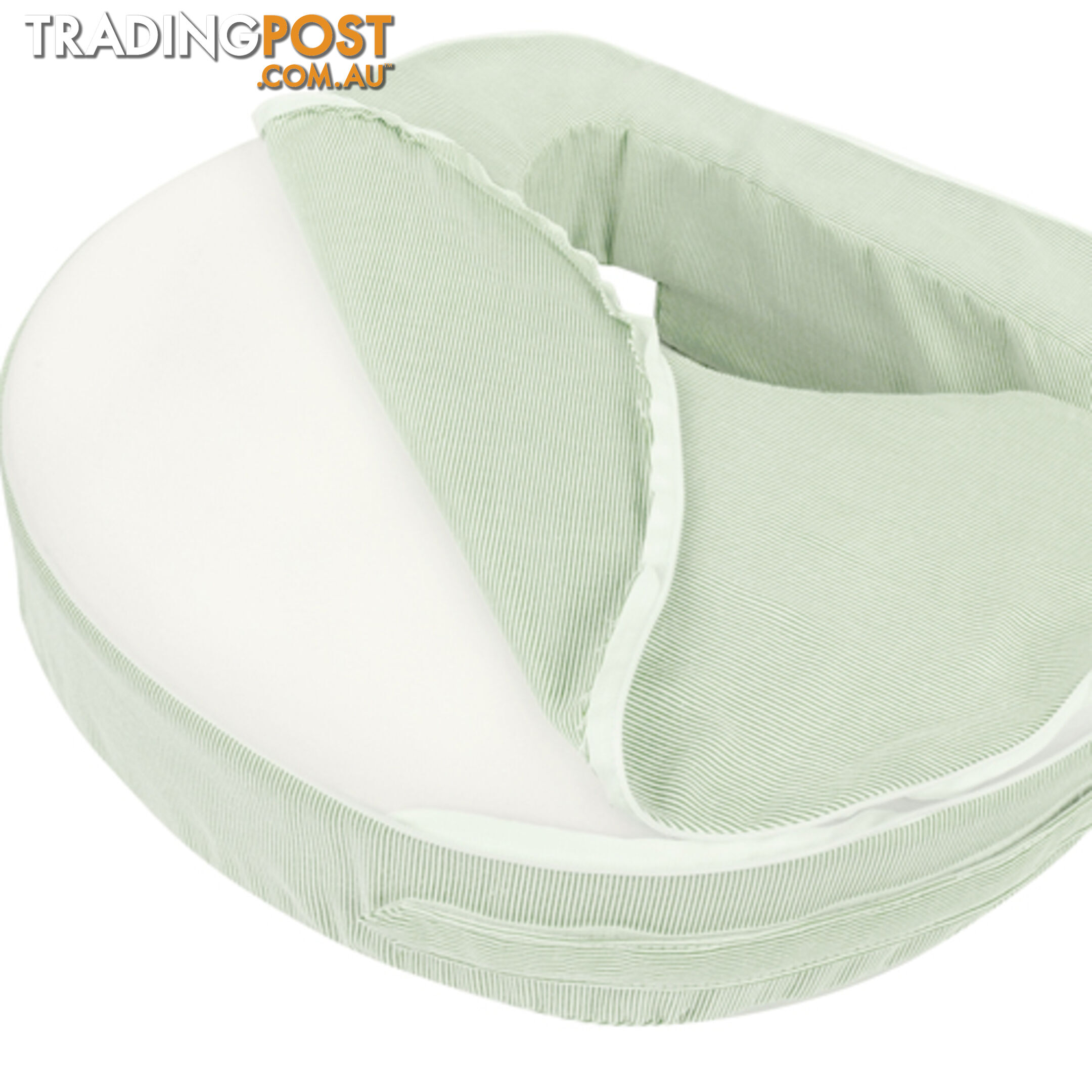 Baby Breast Feeding Support Memory Foam Pillow w/ Zip Cover Green