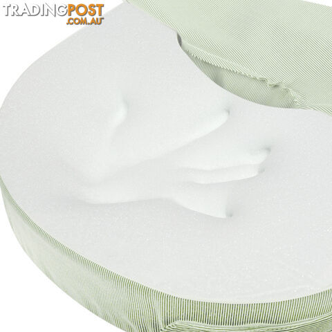 Baby Breast Feeding Support Memory Foam Pillow w/ Zip Cover Green