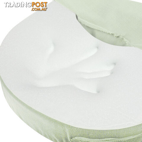 Baby Breast Feeding Support Memory Foam Pillow w/ Zip Cover Green