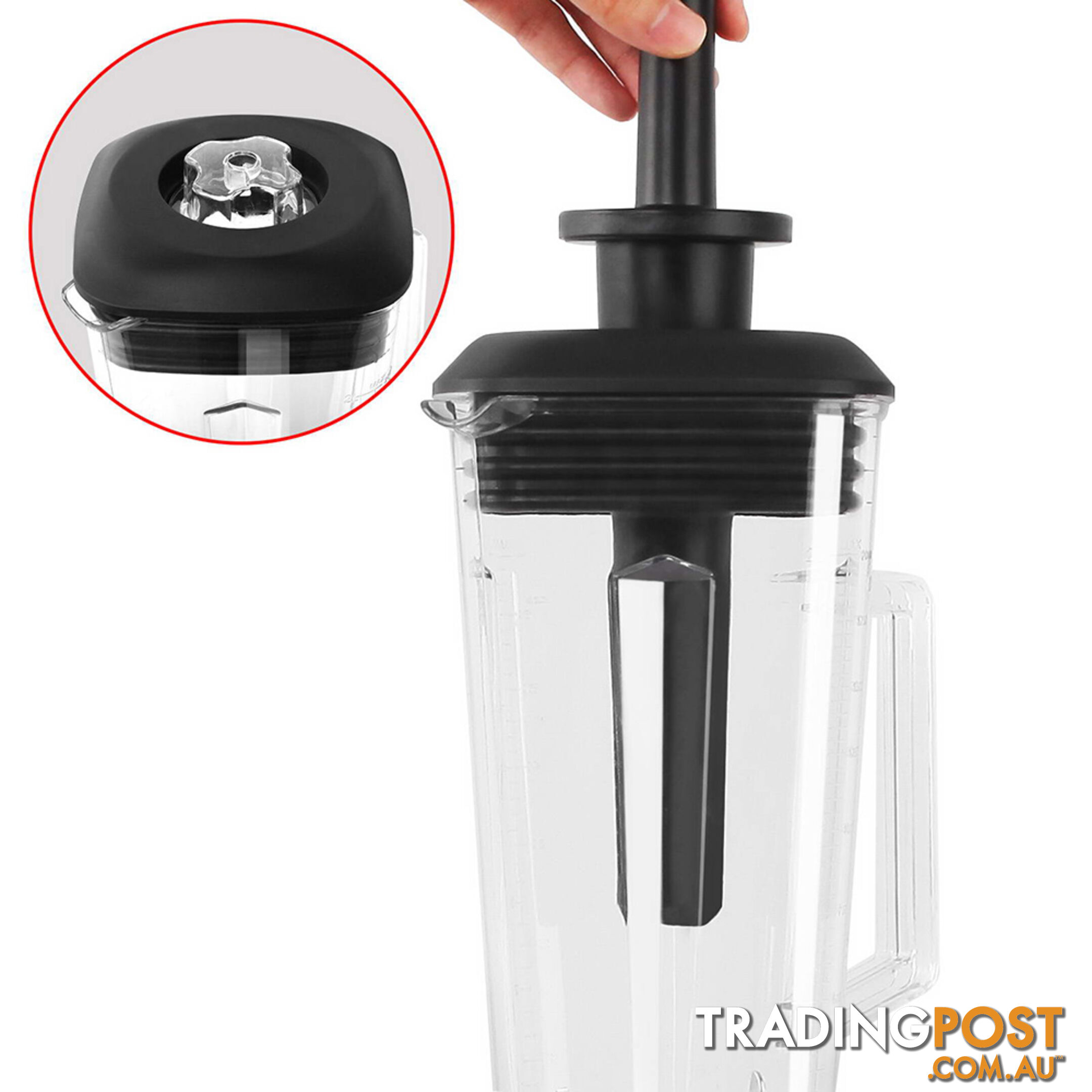 2-in-1 Food Processor & Blender 2L - Black