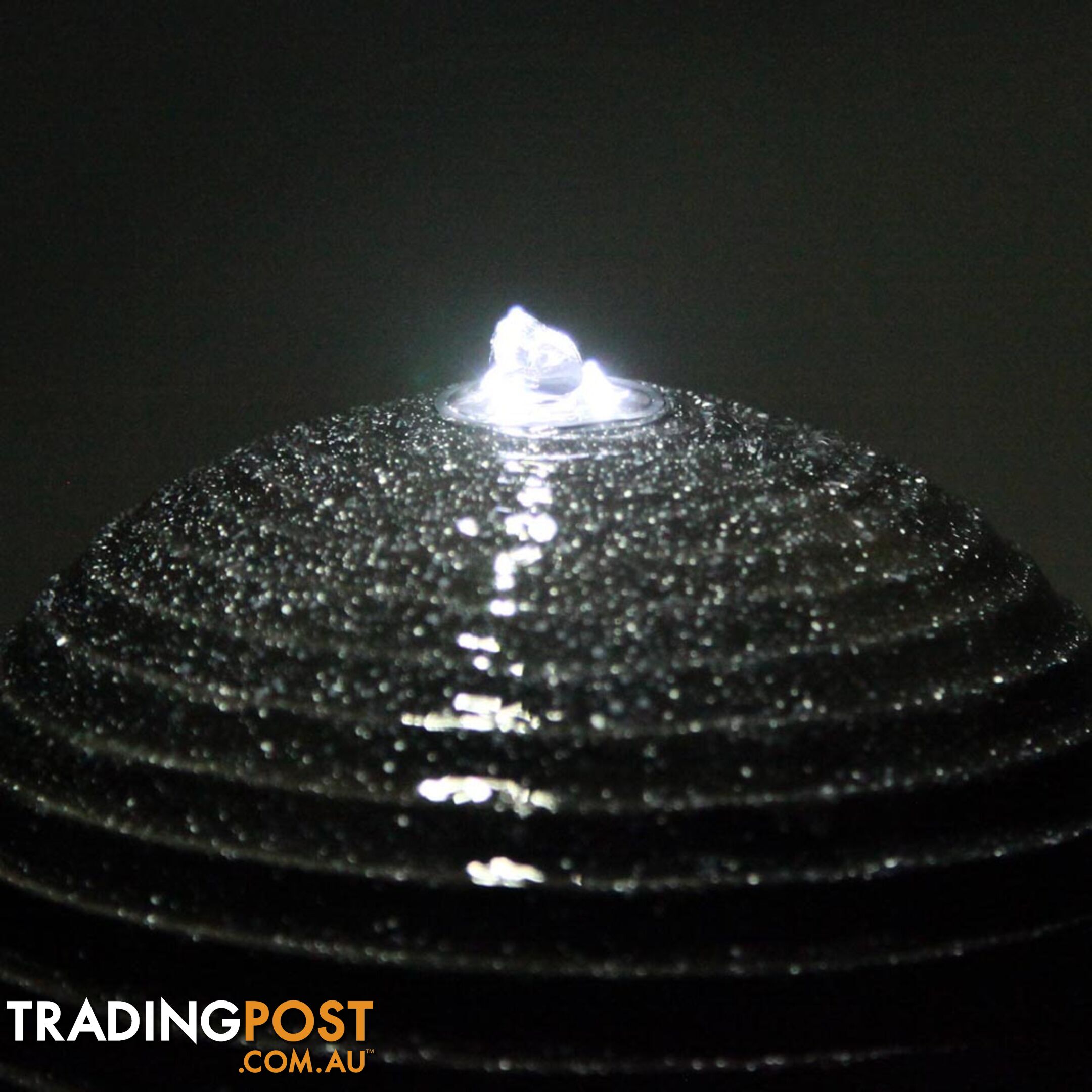 Solar Fountain Twist Design with LED Lights