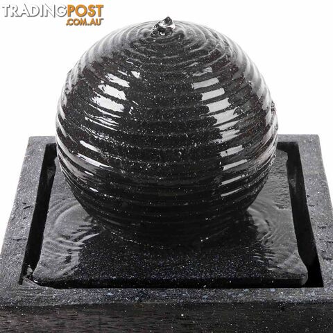 Solar Fountain Twist Design with LED Lights