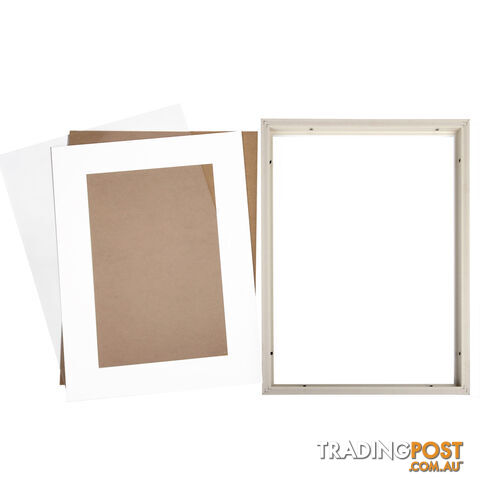 3 pcs Photo Frames Set Wall White - photo 5 of 7