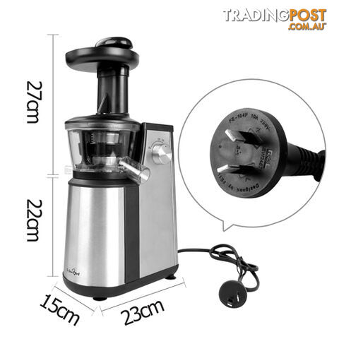 5 Star Chef Cold Press Slow Juicer Fruit Vegetable Processor - photo 2 of 8