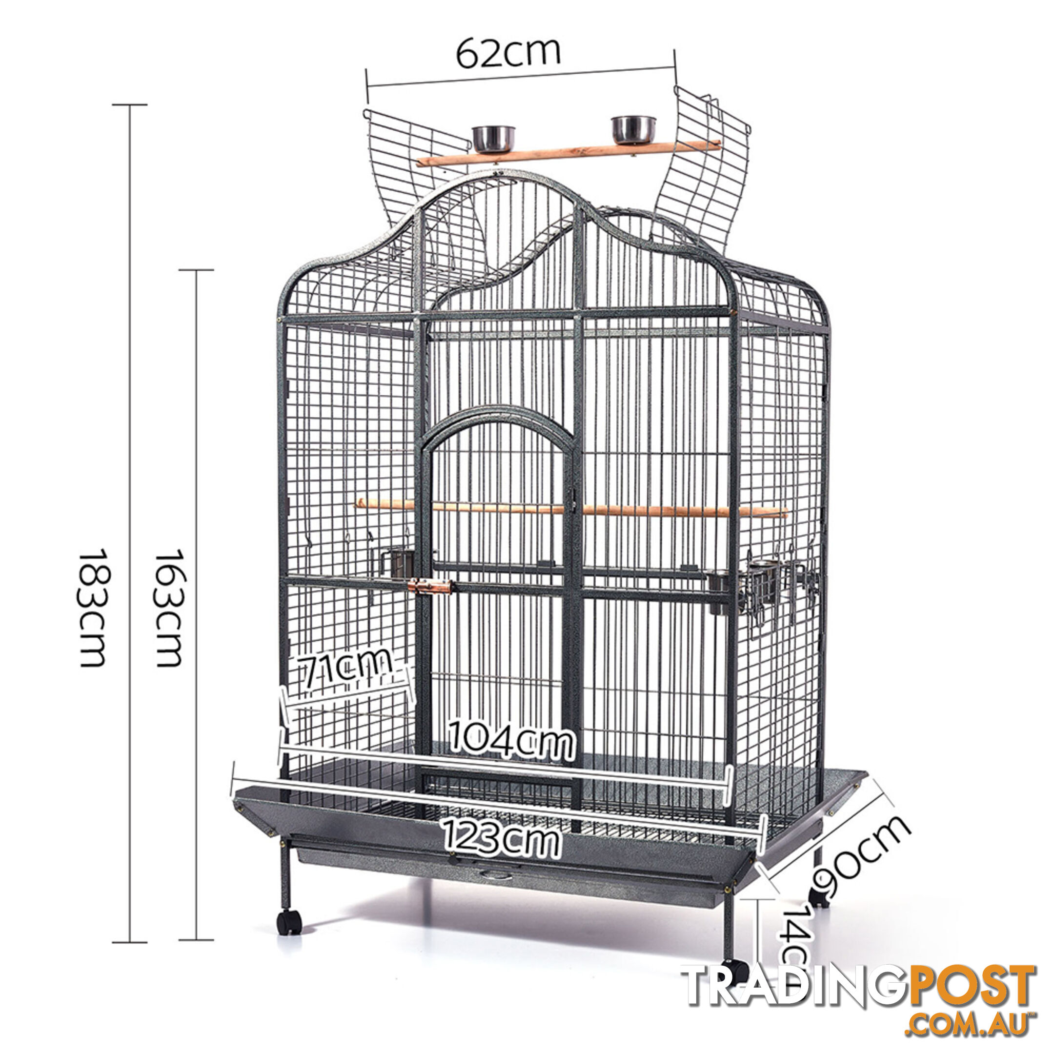 Large Bird Parrot Cage with Wheels