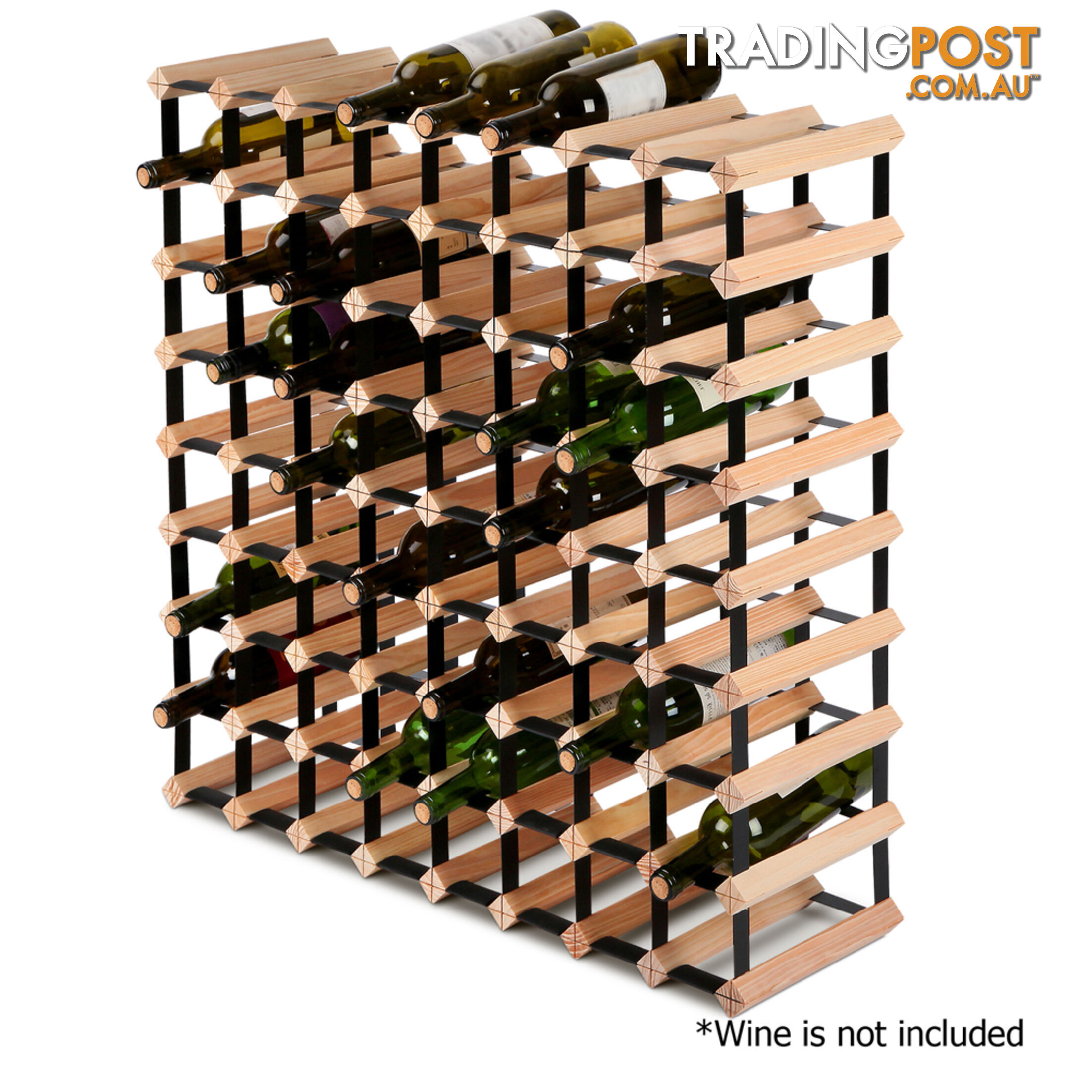 Timber Wine Rack 72 Bottles