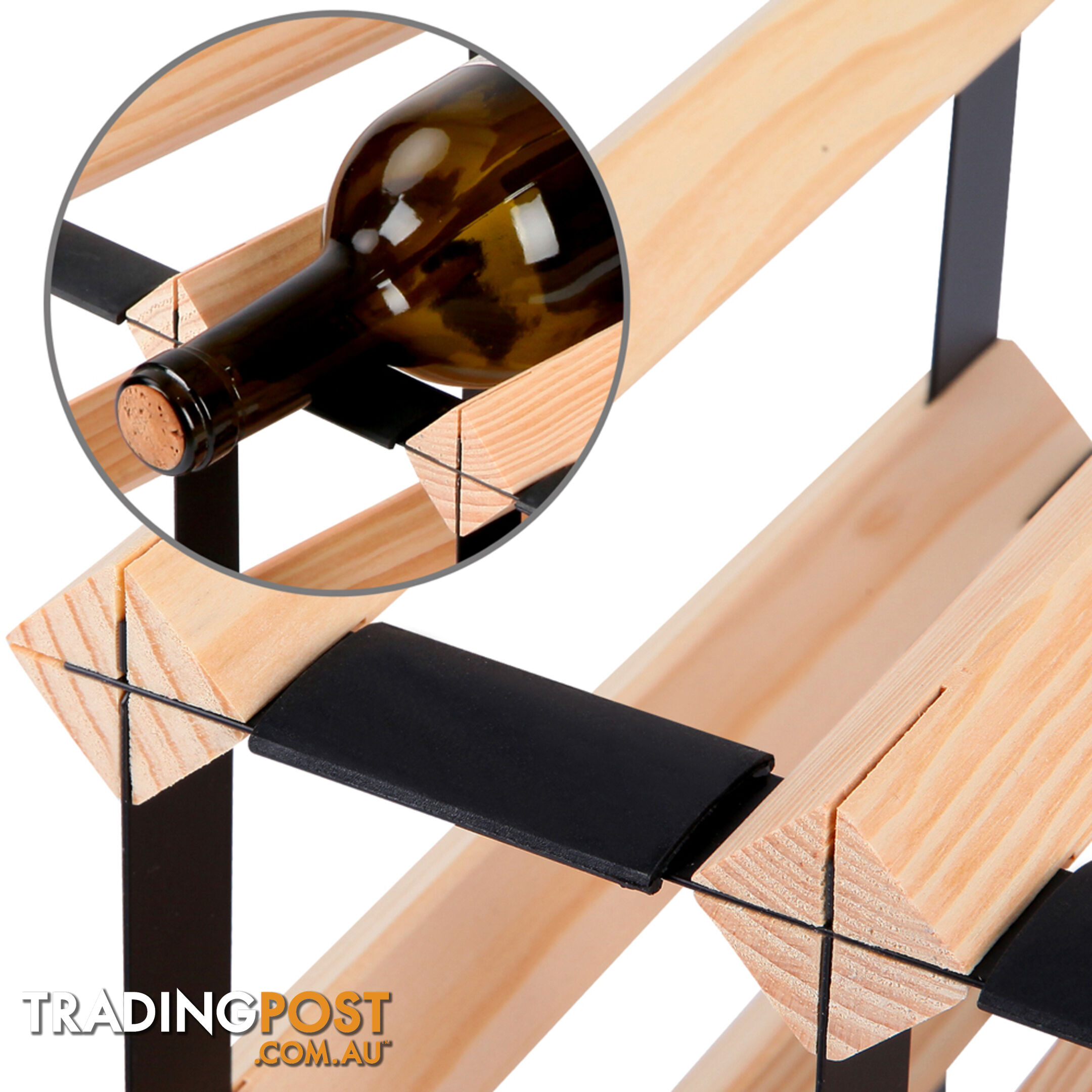 Timber Wine Rack 72 Bottles