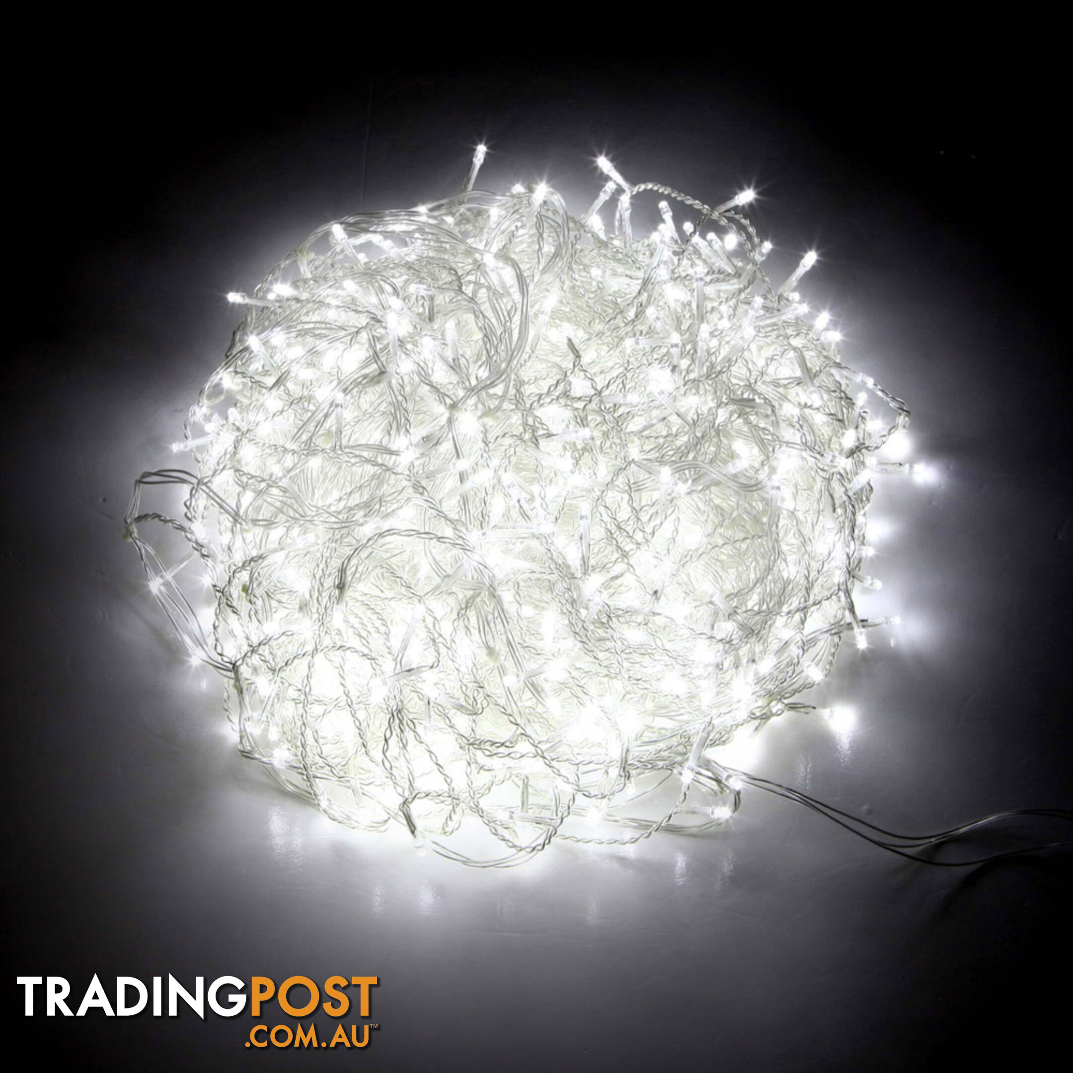 800 LED Christmas Icicle Lights White