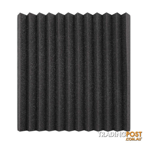 Set of 20 Studio Wedge Acoustic Foam Charcoal 30 x 30cm