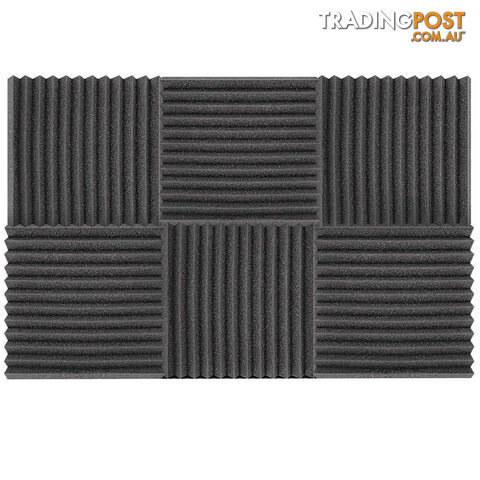 Set of 20 Studio Wedge Acoustic Foam Charcoal 30 x 30cm