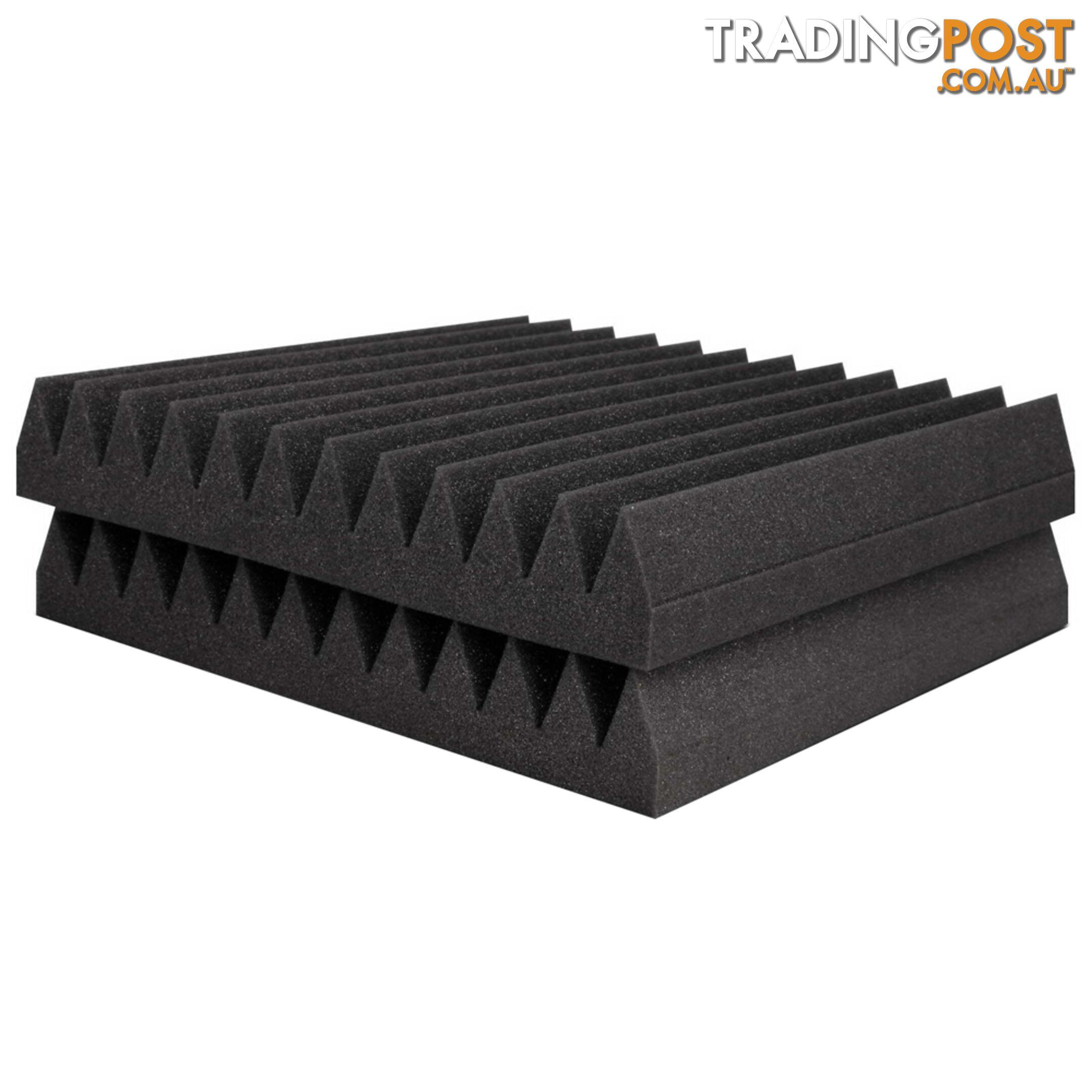 Set of 20 Studio Wedge Acoustic Foam Charcoal 30 x 30cm