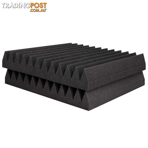 Set of 20 Studio Wedge Acoustic Foam Charcoal 30 x 30cm