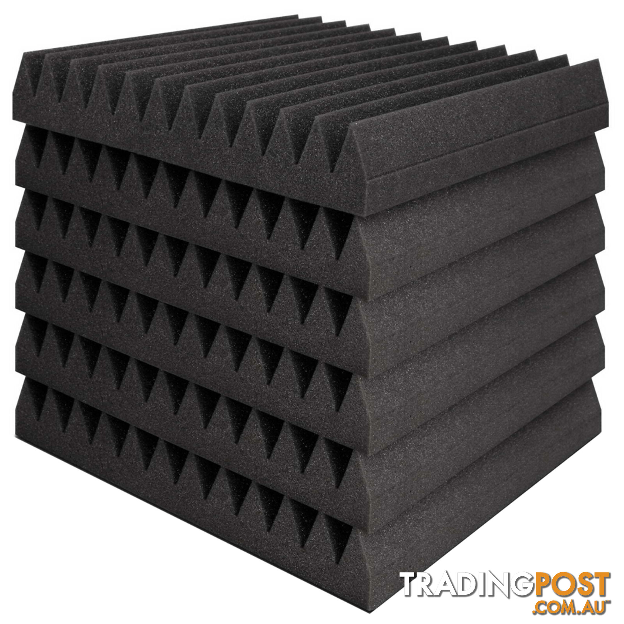 Set of 20 Studio Wedge Acoustic Foam Charcoal 30 x 30cm