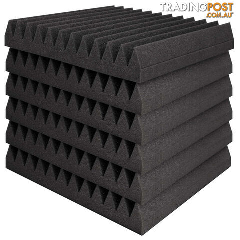 Set of 20 Studio Wedge Acoustic Foam Charcoal 30 x 30cm