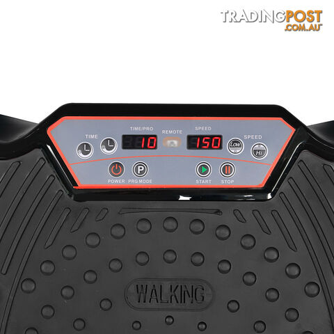 1000W Vibrating Plate with Roller Wheels - Black