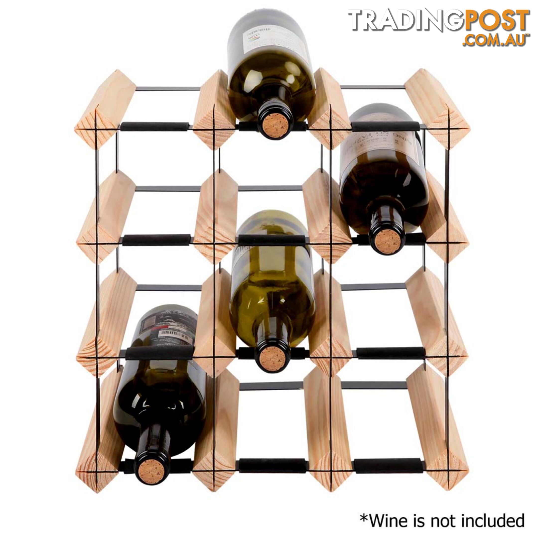 Timber Wine Rack 12 Bottles