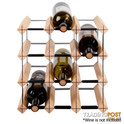 Timber Wine Rack 12 Bottles