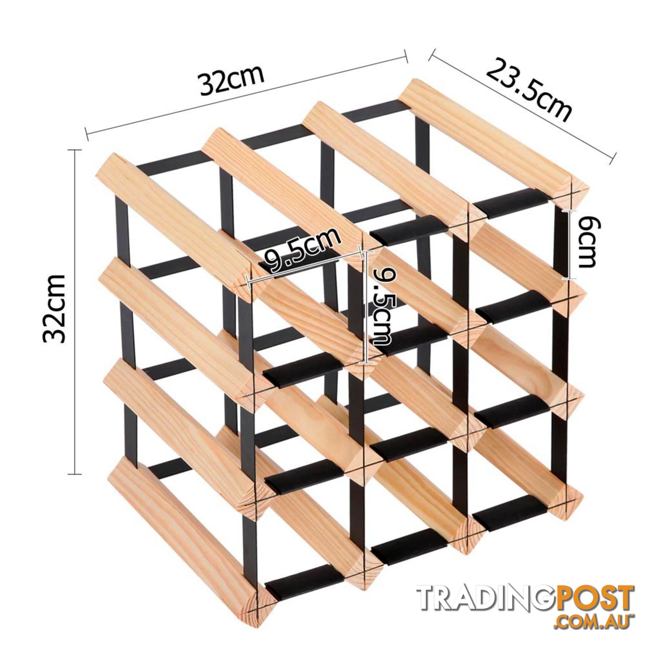 Timber Wine Rack 12 Bottles