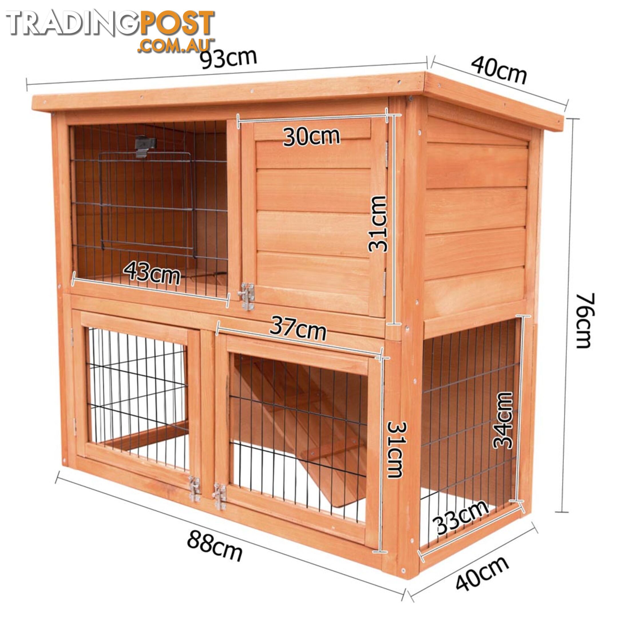 Double Storey Rabbit Hutch