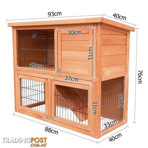 Double Storey Rabbit Hutch