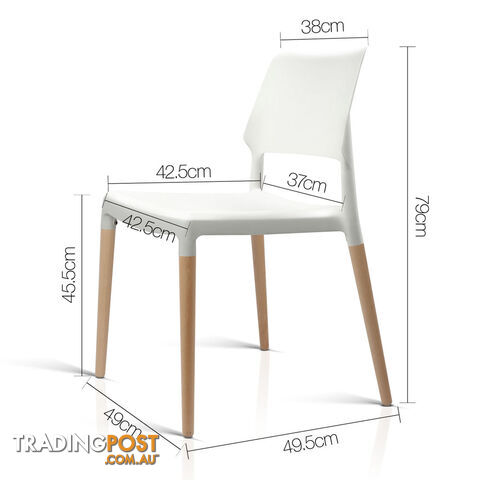 Set of 4 Belloch Replica Dining Chair - White
